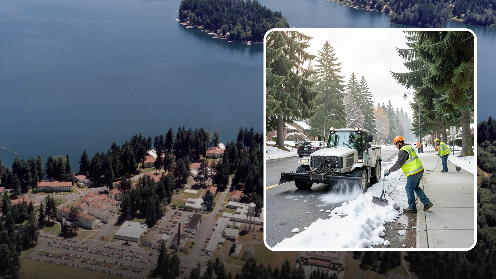 Sidewalk Snow Removal in Lakewood, Pierce County, WA - Clear public sidewalks, walkways, and pedestrian corridors of snow to maintain safe, ADA-compliant access.