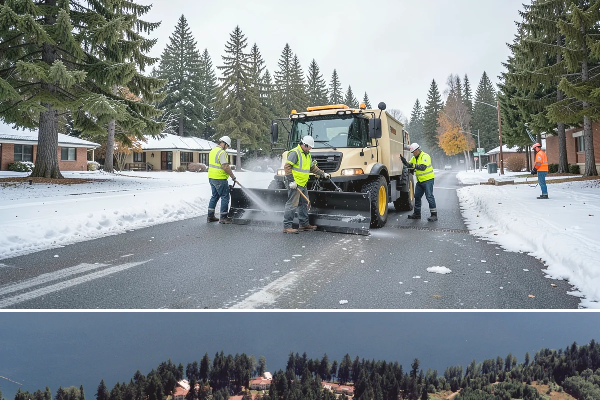 Sidewalk Snow Removal in Lakewood, Pierce County, WA - Sidewalk clearing is a winter service active from late fall through early spring, mobilized alongside each snow and freezing...