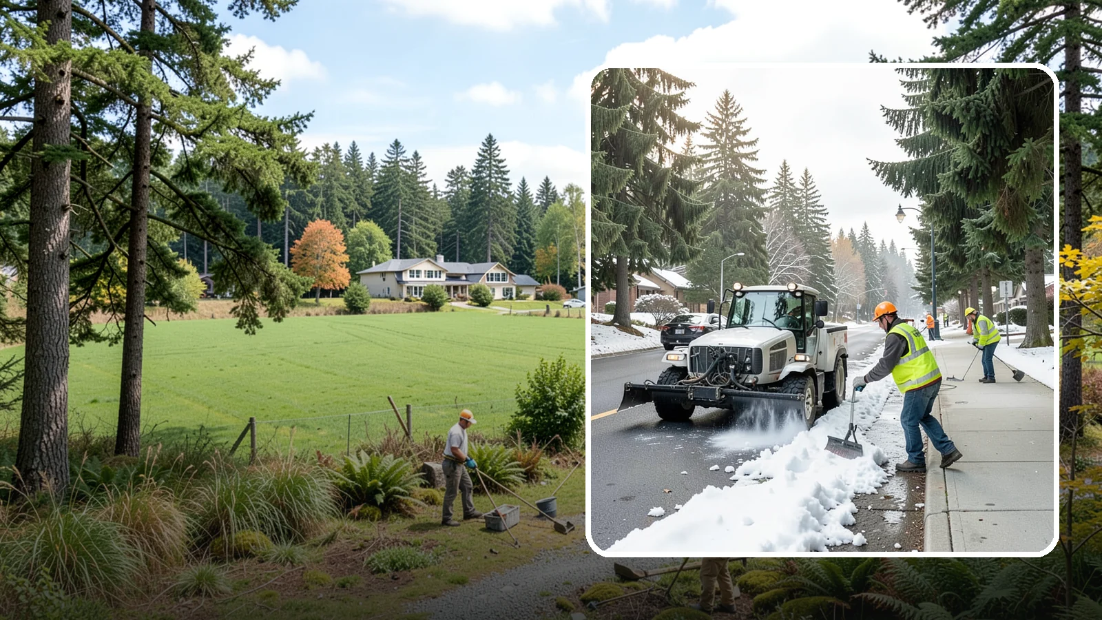 Sidewalk Snow Removal in Lyman, Skagit County, WA - Clear public sidewalks, walkways, and pedestrian corridors of snow to maintain safe, ADA-compliant access.