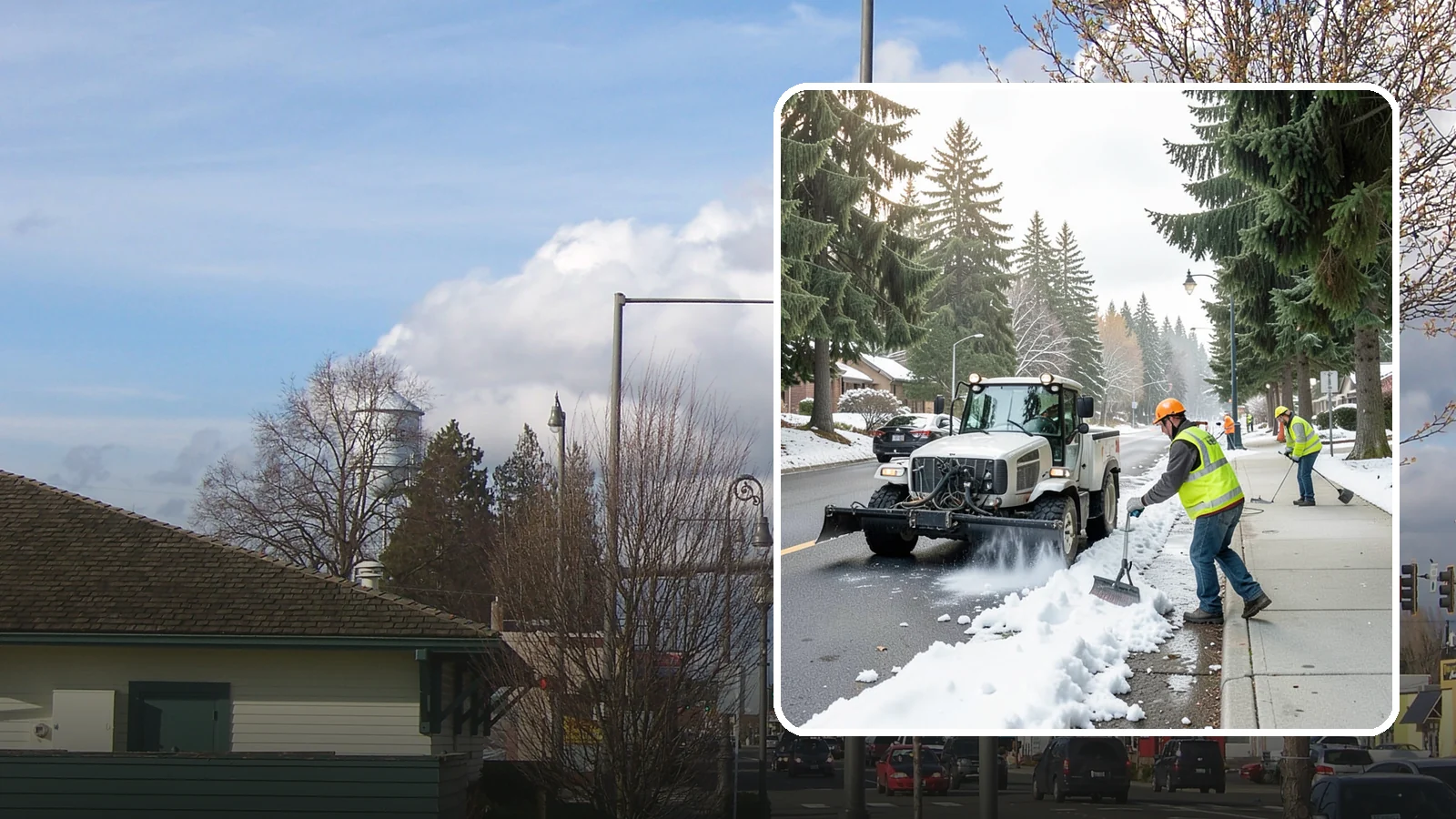Sidewalk Snow Removal in Marysville, Snohomish County, WA - Clear public sidewalks, walkways, and pedestrian corridors of snow to maintain safe, ADA-compliant access.