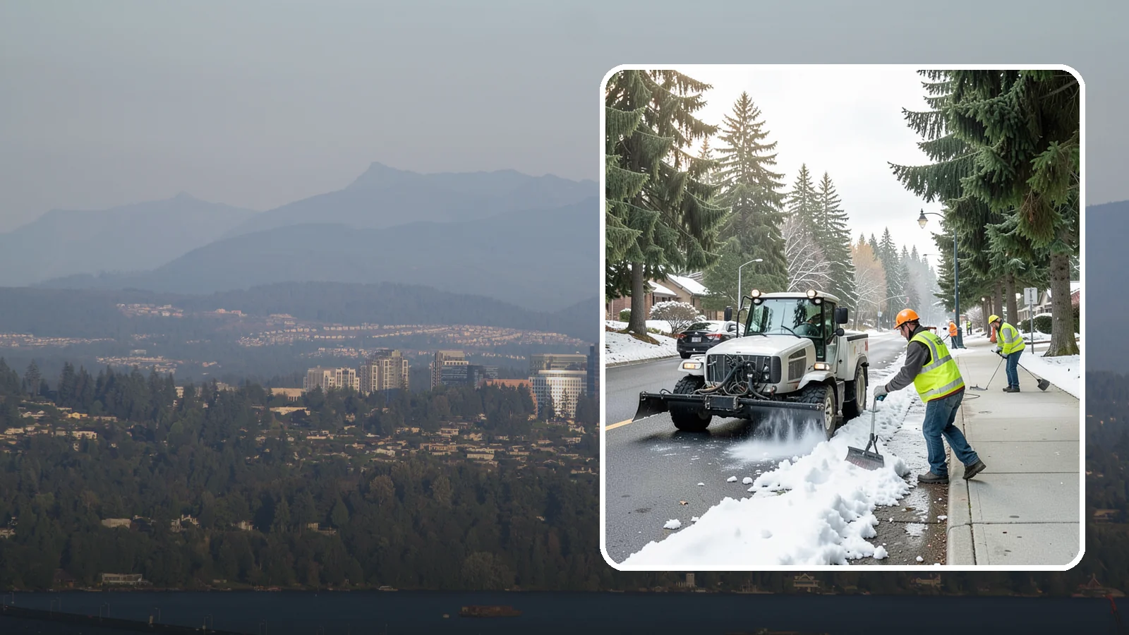 Sidewalk Snow Removal in Medina, King County, WA - Clear public sidewalks, walkways, and pedestrian corridors of snow to maintain safe, ADA-compliant access.