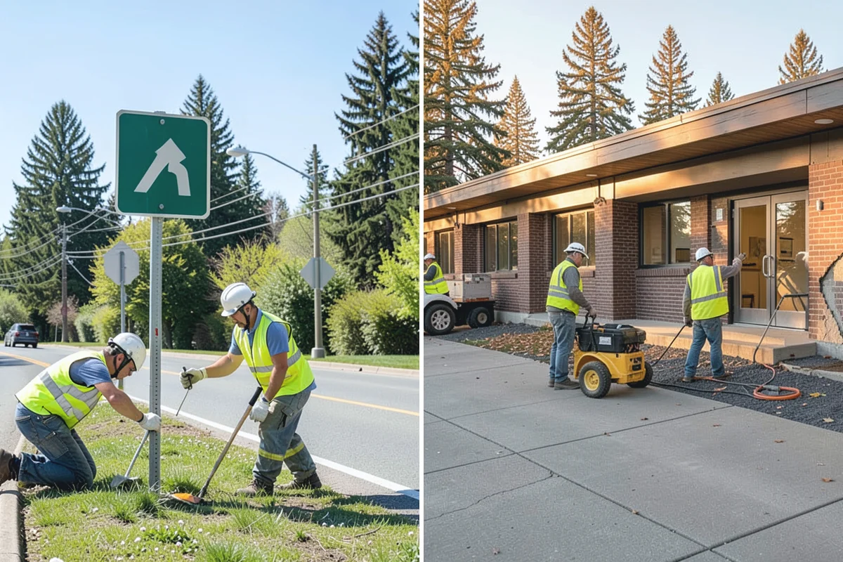 Sidewalk Snow Removal in Medina, King County, WA - Inventory walkways, ramps, and pads with accessibility priorities