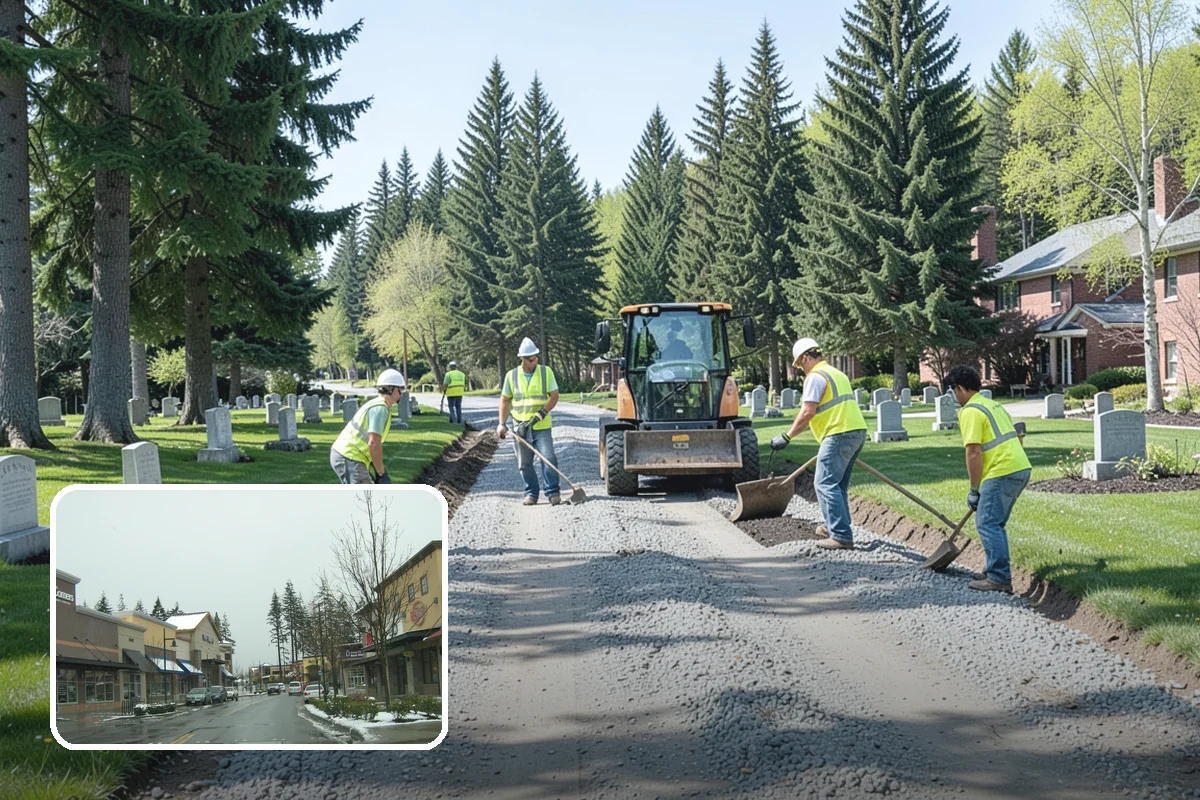 Sidewalk Snow Removal in Mill Creek, Snohomish County, WA - Maintains ADA-accessible width at ramps and crossings