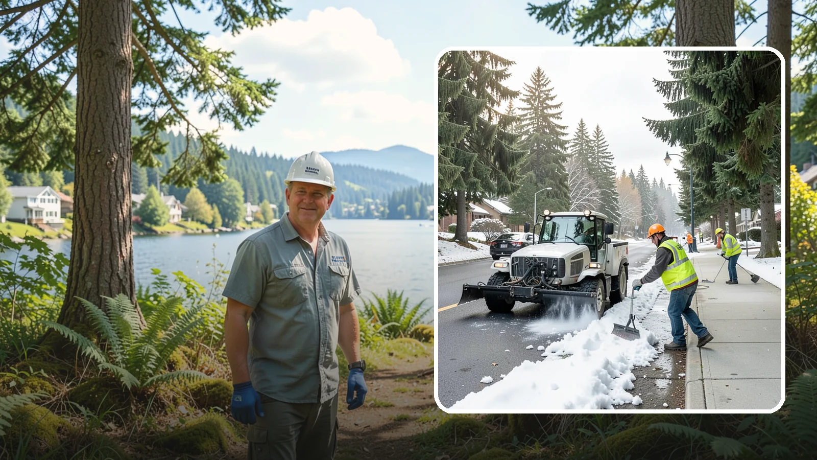 Sidewalk Snow Removal in Milton, King County, WA - Clear public sidewalks, walkways, and pedestrian corridors of snow to maintain safe, ADA-compliant access.