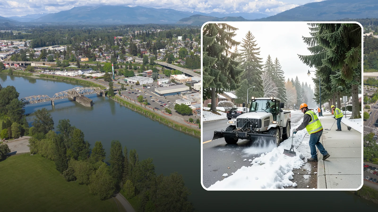 Sidewalk Snow Removal in Mount Vernon, Skagit County, WA - Clear public sidewalks, walkways, and pedestrian corridors of snow to maintain safe, ADA-compliant access.