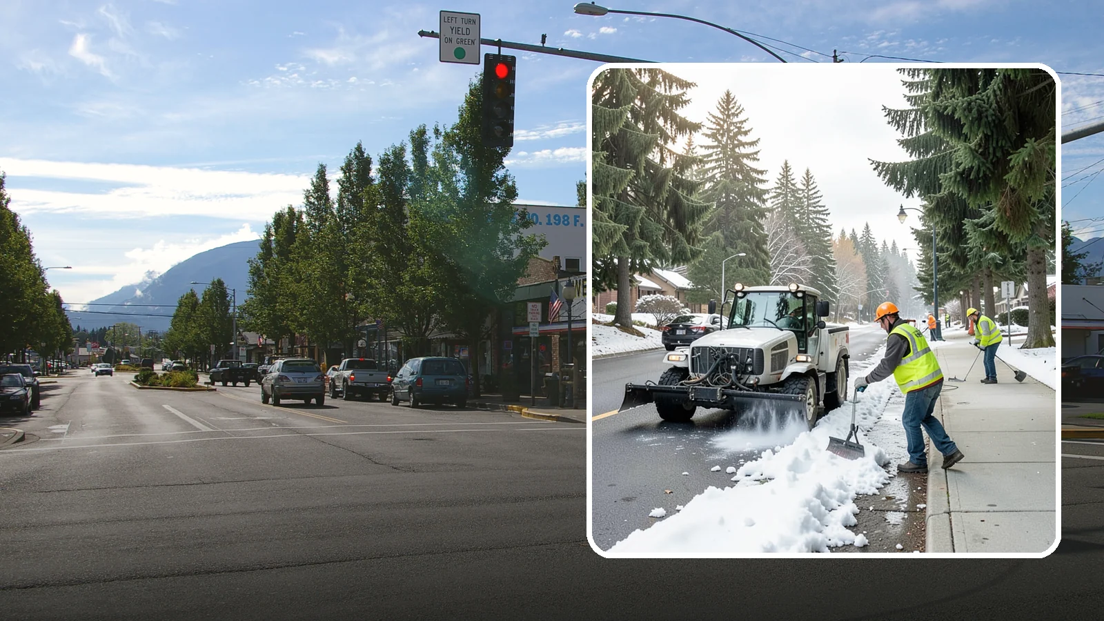 Sidewalk Snow Removal in North Bend, King County, WA - Clear public sidewalks, walkways, and pedestrian corridors of snow to maintain safe, ADA-compliant access.