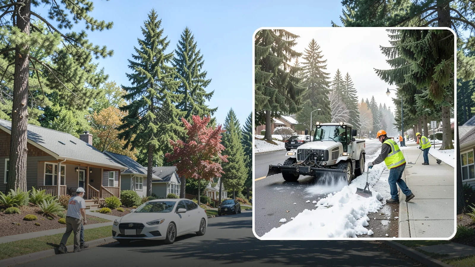 Sidewalk Snow Removal in Orting, Pierce County, WA - Clear public sidewalks, walkways, and pedestrian corridors of snow to maintain safe, ADA-compliant access.