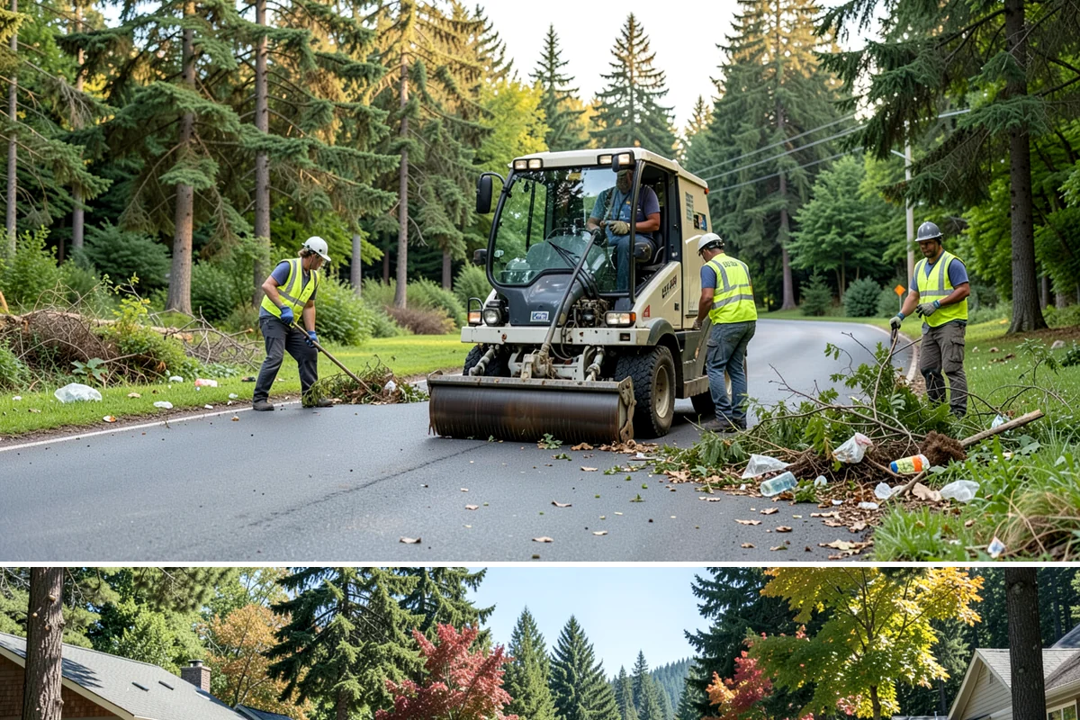Sidewalk Snow Removal in Orting, Pierce County, WA - Sidewalk clearing is a winter service active from late fall through early spring, mobilized alongside each snow and freezing...