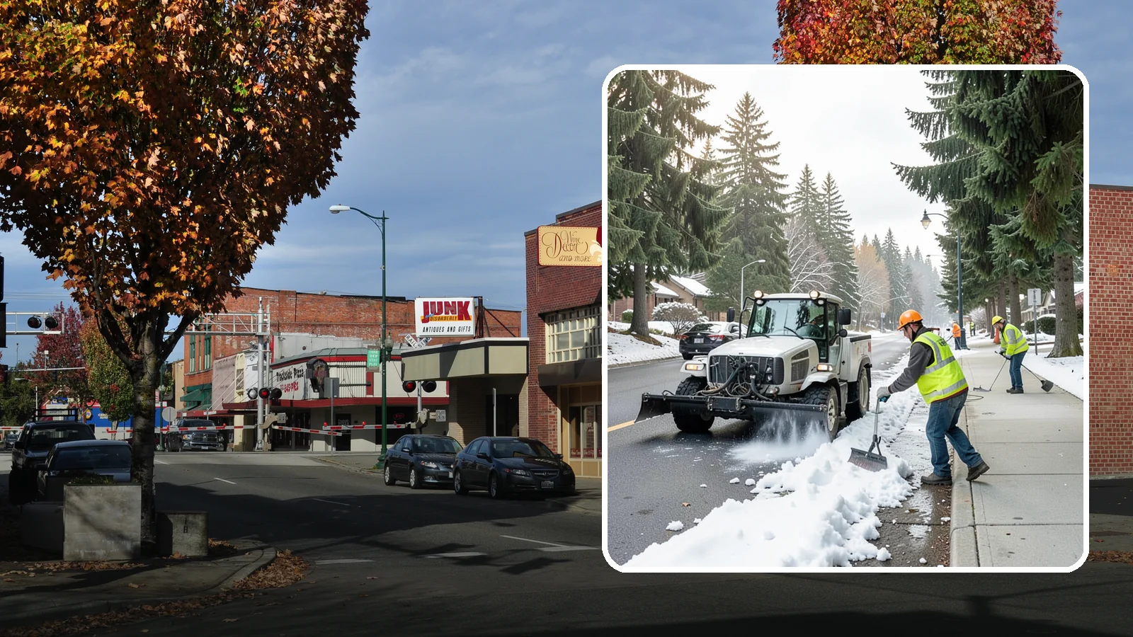 Sidewalk Snow Removal in Puyallup, Pierce County, WA - Clear public sidewalks, walkways, and pedestrian corridors of snow to maintain safe, ADA-compliant access.