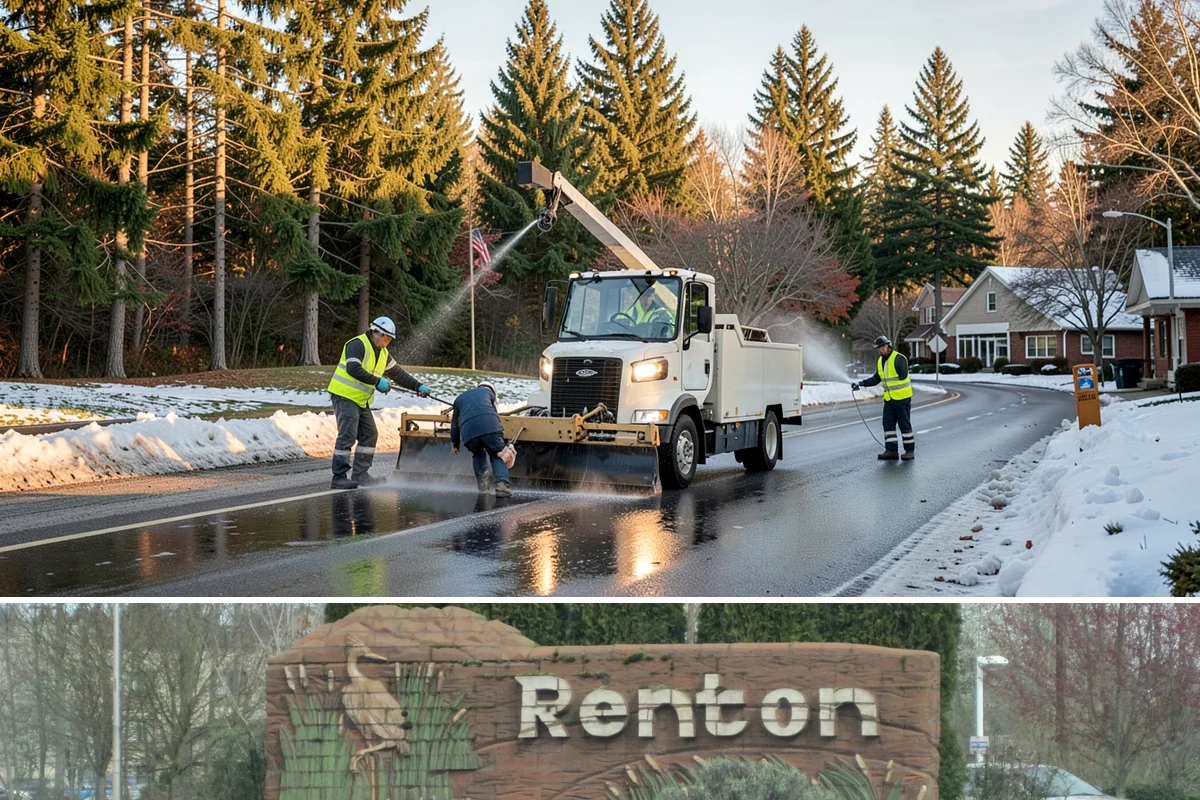 Sidewalk Snow Removal in Renton, King County, WA - Sidewalk clearing is a winter service active from late fall through early spring, mobilized alongside each snow and freezing...