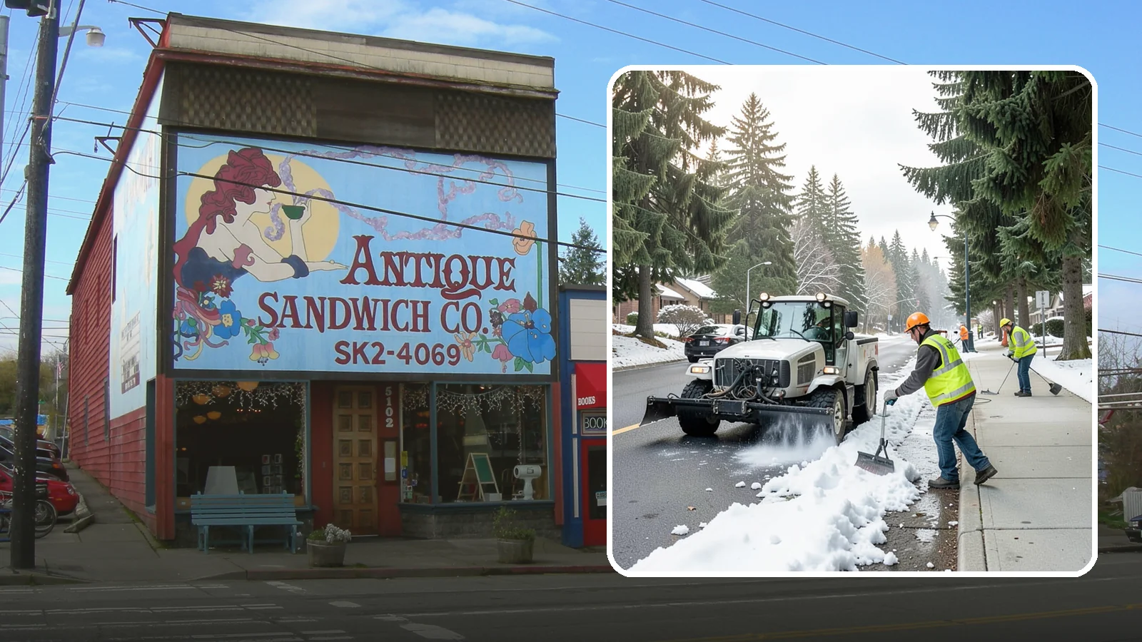 Sidewalk Snow Removal in Ruston, Pierce County, WA - Clear public sidewalks, walkways, and pedestrian corridors of snow to maintain safe, ADA-compliant access.