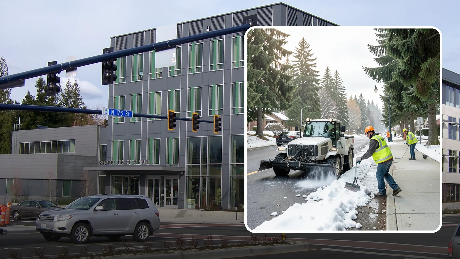 Sidewalk Snow Removal in Shoreline, King County, WA - Clear public sidewalks, walkways, and pedestrian corridors of snow to maintain safe, ADA-compliant access.