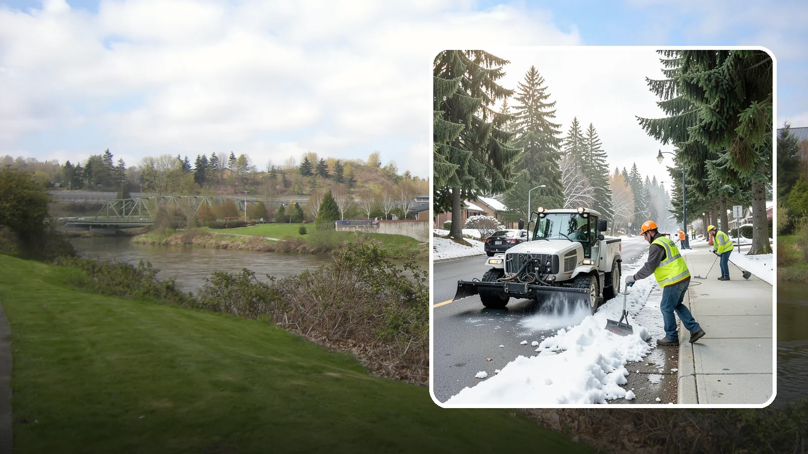 Sidewalk Snow Removal in Tukwila, King County, WA - Clear public sidewalks, walkways, and pedestrian corridors of snow to maintain safe, ADA-compliant access.
