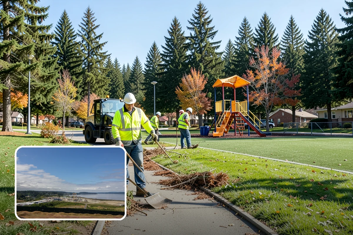 Sidewalk Snow Removal in University Place, Pierce County, WA - Maintains ADA-accessible width at ramps and crossings