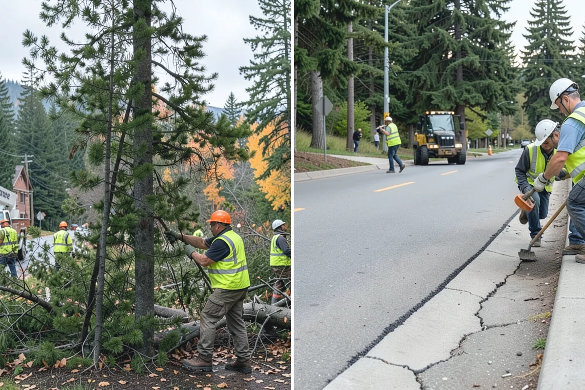 Sidewalk Snow Removal in Wilkeson, Pierce County, WA - Inventory walkways, ramps, and pads with accessibility priorities