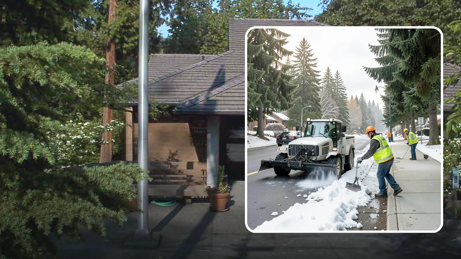 Sidewalk Snow Removal in Yarrow Point, King County, WA - Clear public sidewalks, walkways, and pedestrian corridors of snow to maintain safe, ADA-compliant access.