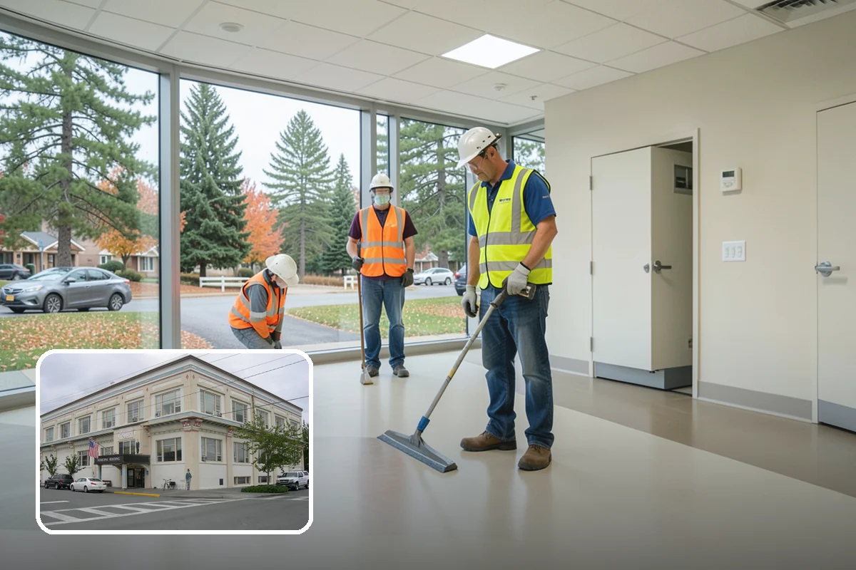 Sidewalk Sweeping in Anacortes, Skagit County, WA - Compact equipment for tight spaces