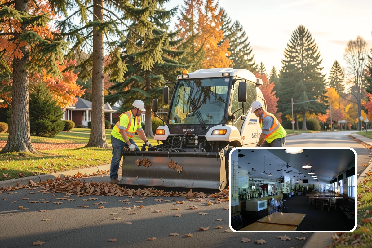 Sidewalk Sweeping in Black Diamond, King County, WA - Compact equipment for tight spaces