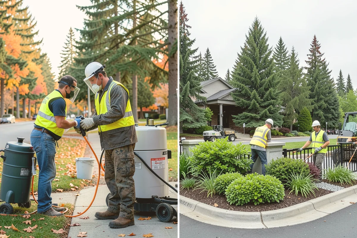 Sidewalk Sweeping in Bothell, King County, WA - Map sidewalk and plaza routes
