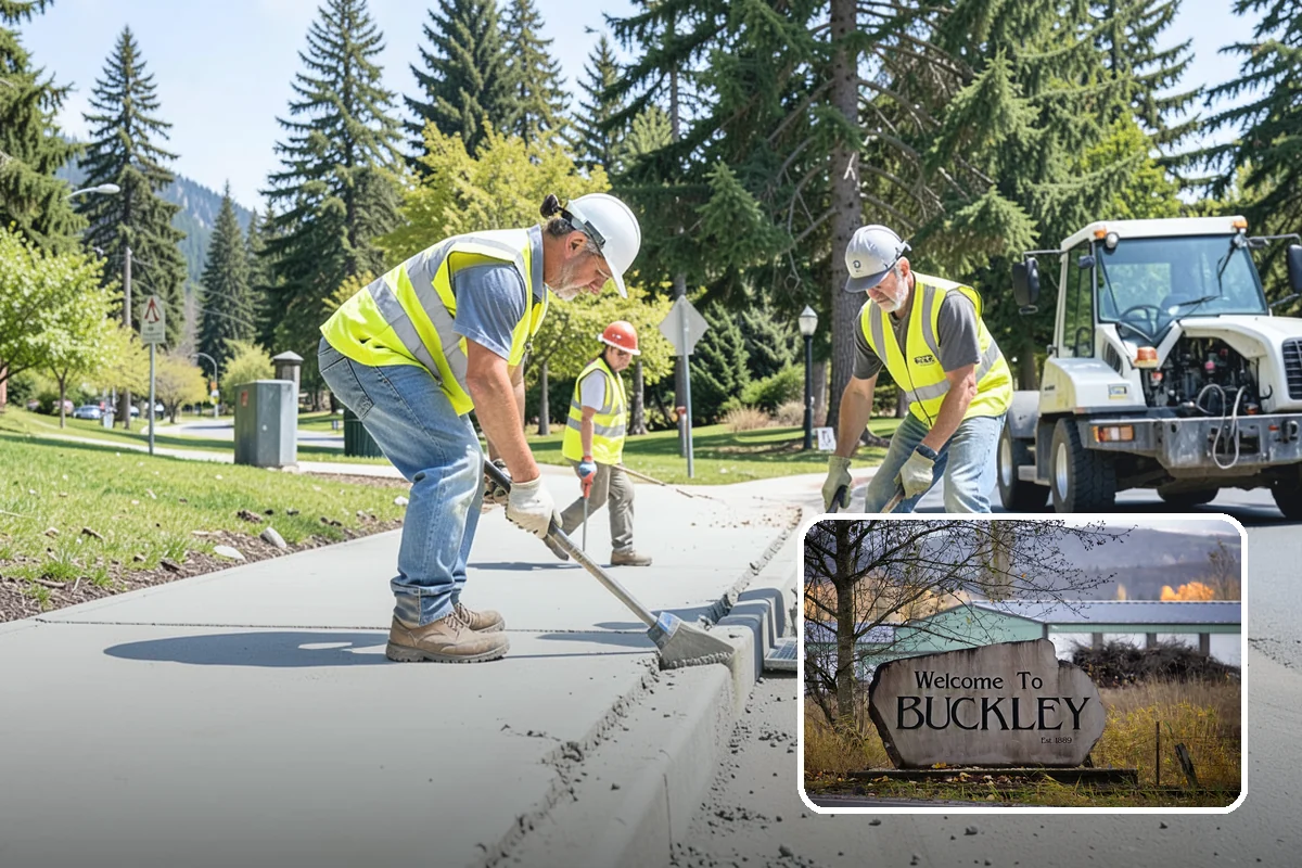 Sidewalk Sweeping in Buckley, Pierce County, WA - Compact equipment for tight spaces