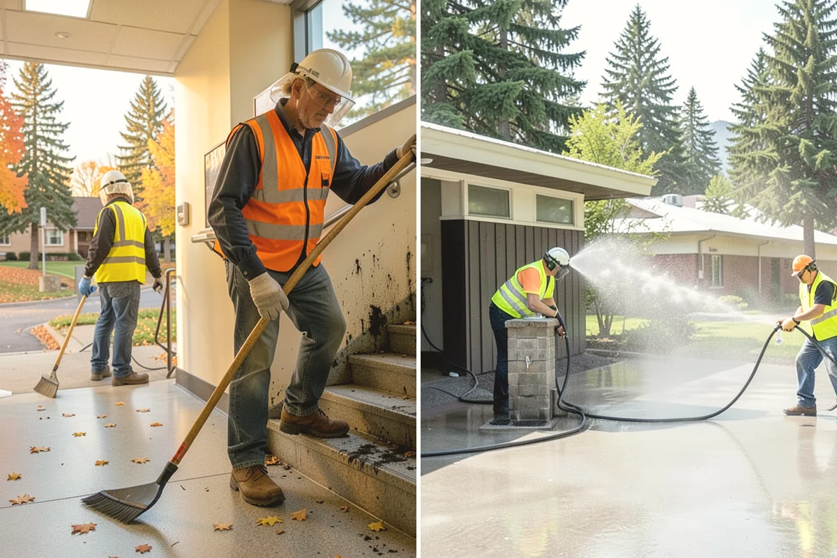 Sidewalk Sweeping in Burien, King County, WA - Map sidewalk and plaza routes