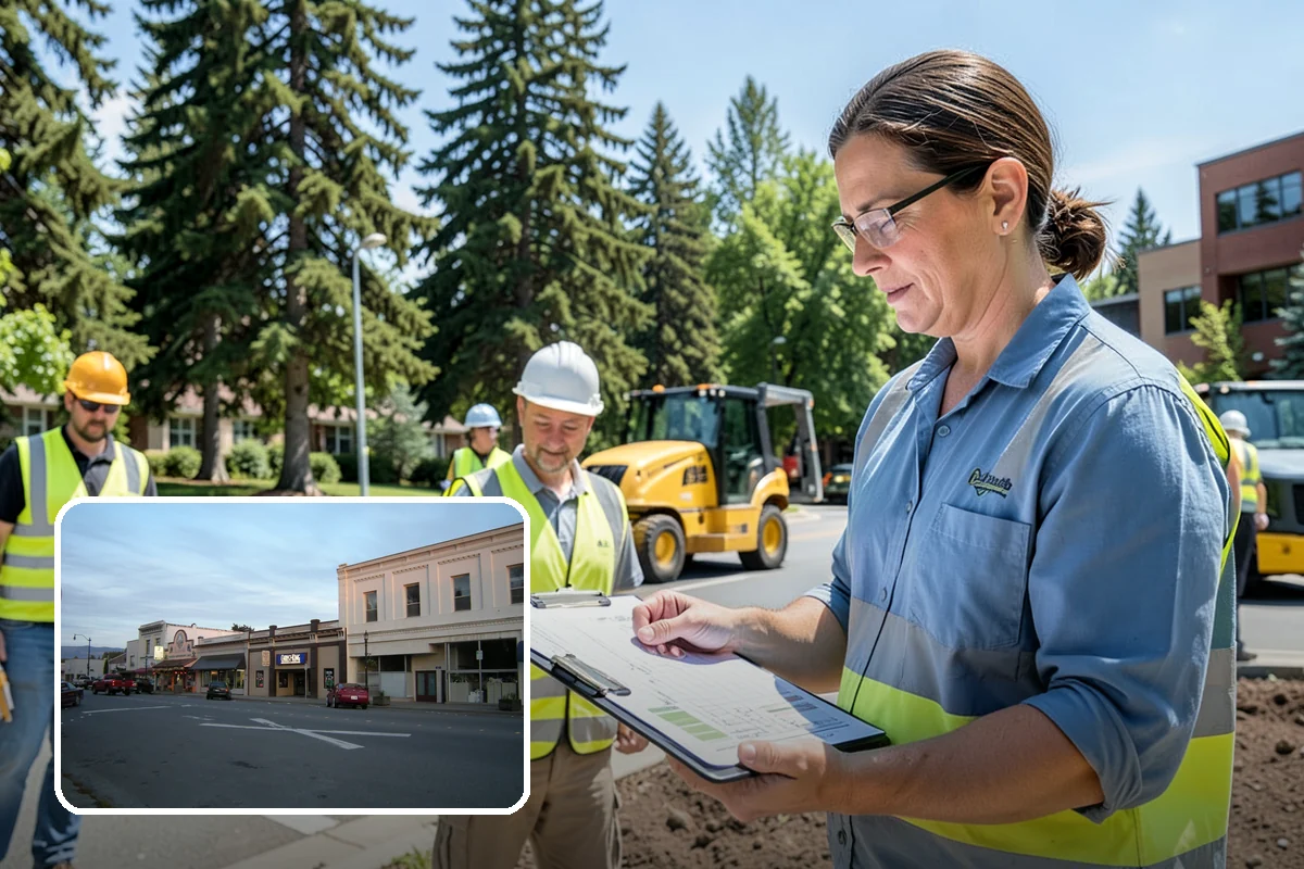 Sidewalk Sweeping in Burlington, Skagit County, WA - Compact equipment for tight spaces