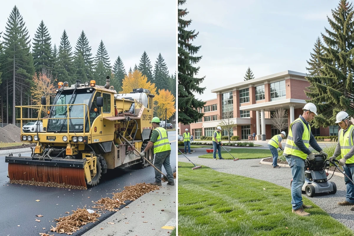 Sidewalk Sweeping in Darrington, Snohomish County, WA - Map sidewalk and plaza routes