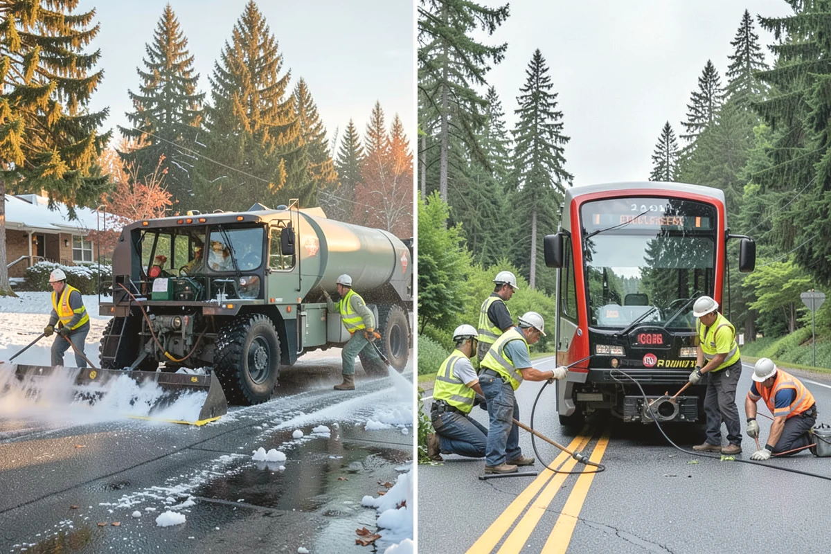 Sidewalk Sweeping in Duvall, King County, WA - Map sidewalk and plaza routes