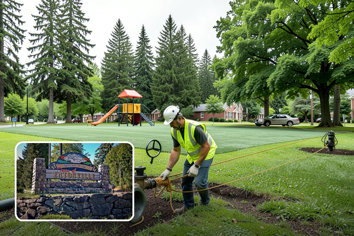 Sidewalk Sweeping in Eatonville, Pierce County, WA - Compact equipment for tight spaces