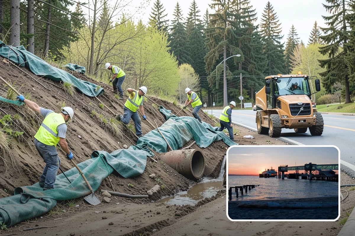 Sidewalk Sweeping in Edmonds, Snohomish County, WA - Compact equipment for tight spaces