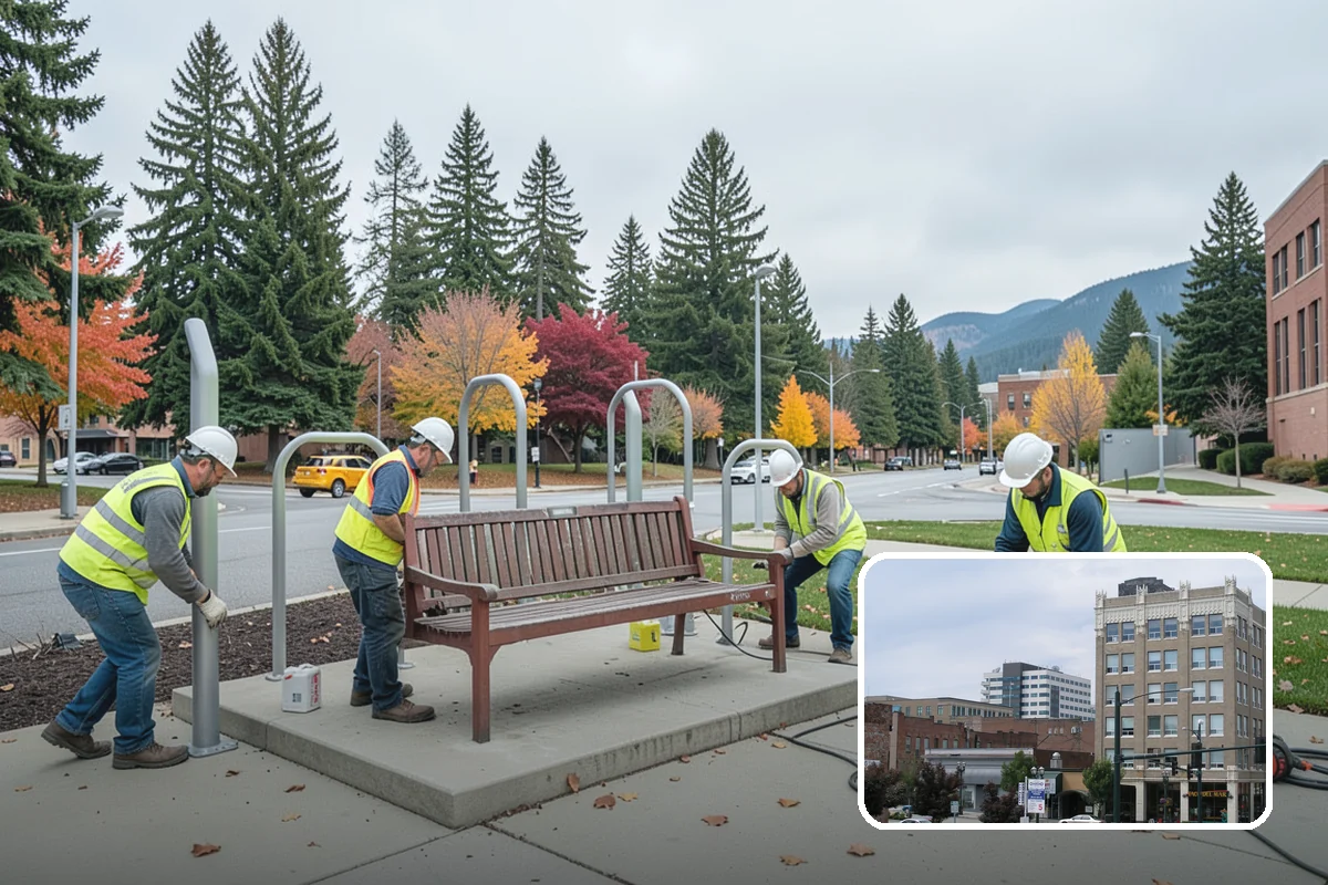 Sidewalk Sweeping in Everett, Snohomish County, WA - Compact equipment for tight spaces