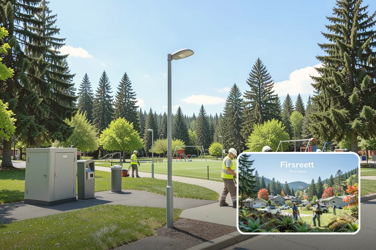 Sidewalk Sweeping in Fircrest, Pierce County, WA - Compact equipment for tight spaces