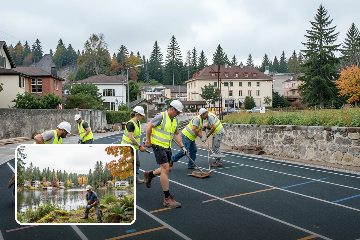 Sidewalk Sweeping in La Conner, Skagit County, WA - Compact equipment for tight spaces