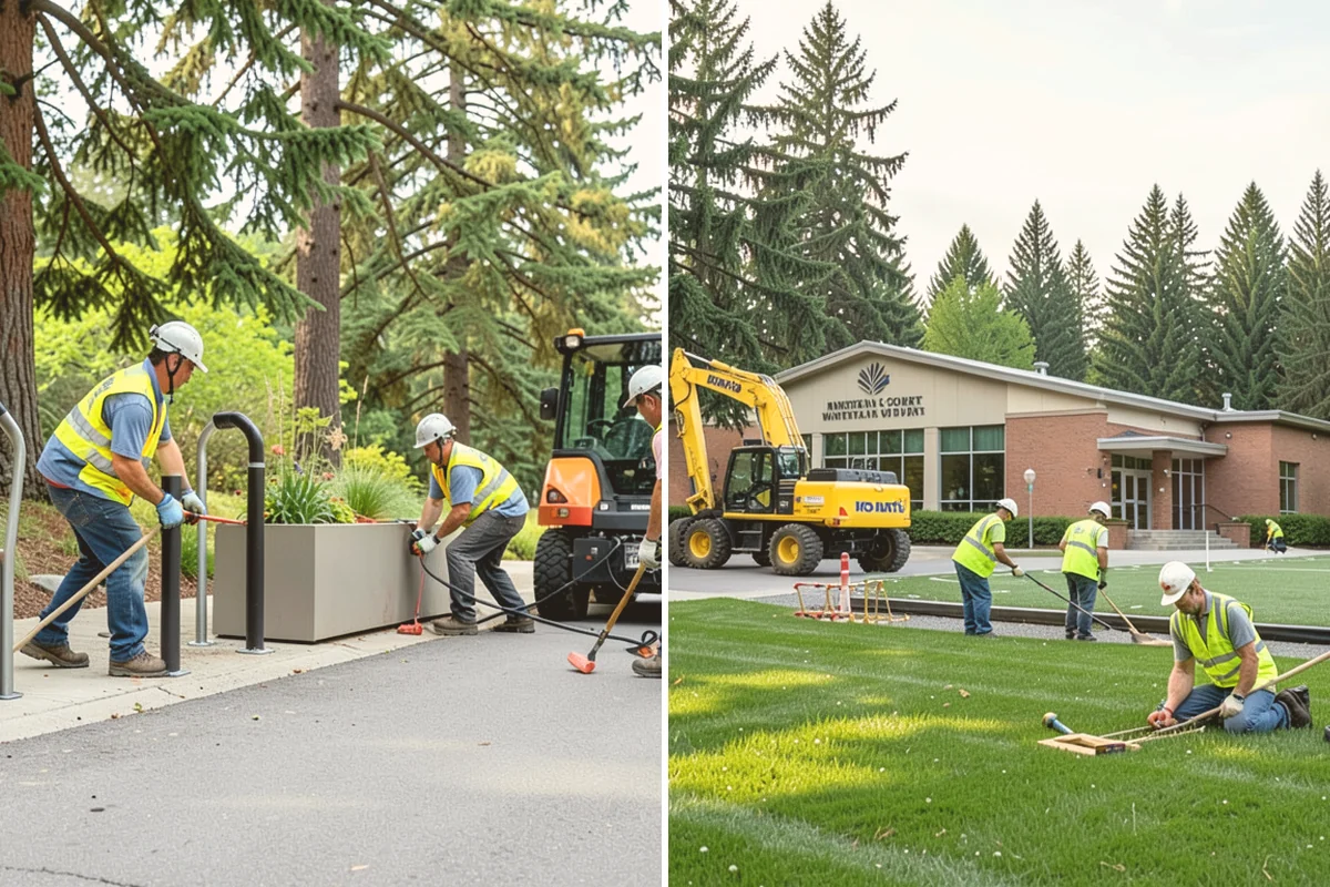 Sidewalk Sweeping in Langley, Island County, WA - Map sidewalk and plaza routes