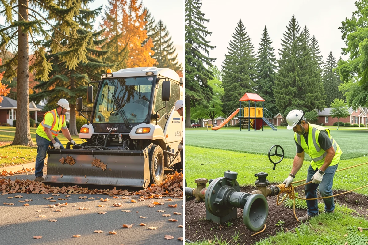 Sidewalk Sweeping in Newcastle, King County, WA - Map sidewalk and plaza routes