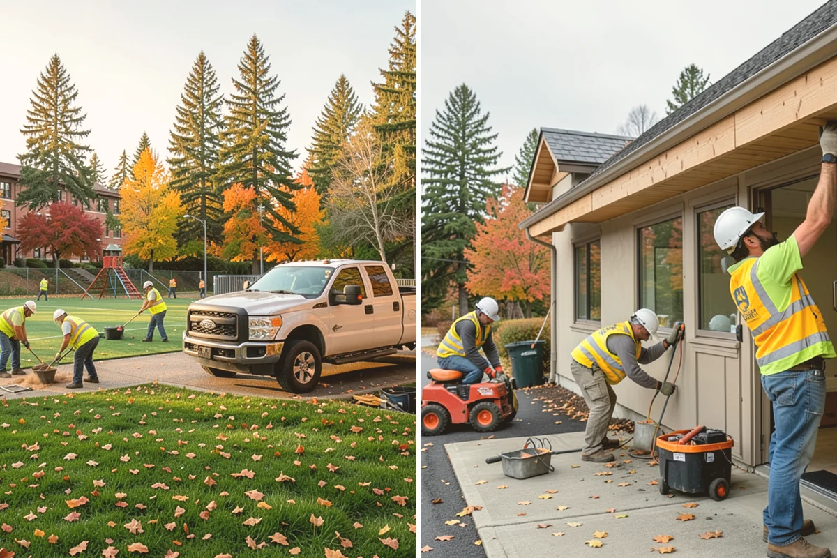 Sidewalk Sweeping in Orting, Pierce County, WA - Map sidewalk and plaza routes