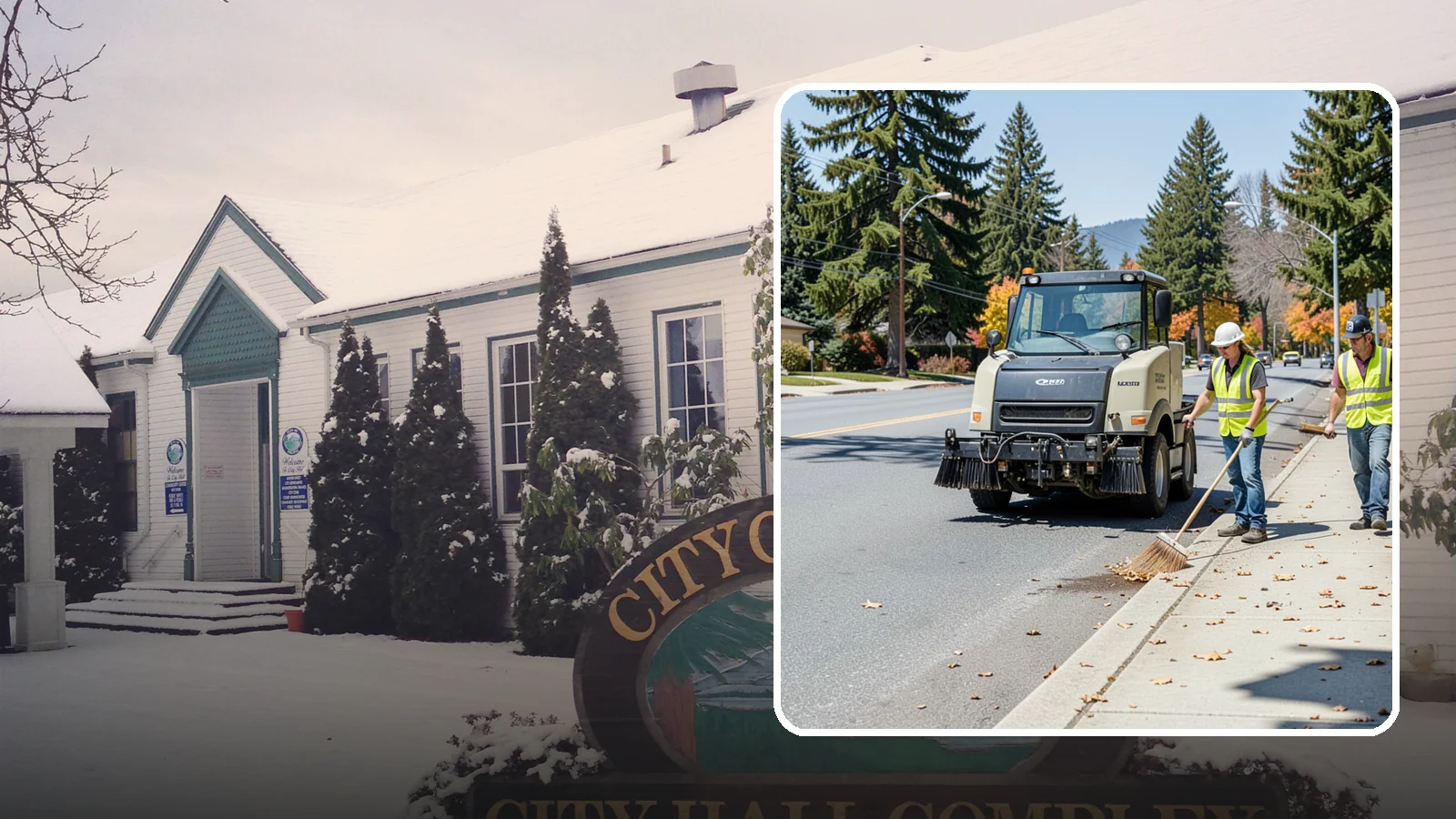 Sidewalk Sweeping in Pacific, King County, WA - Mechanical and walk-behind sweeping of sidewalks, plazas, and pedestrian corridors.