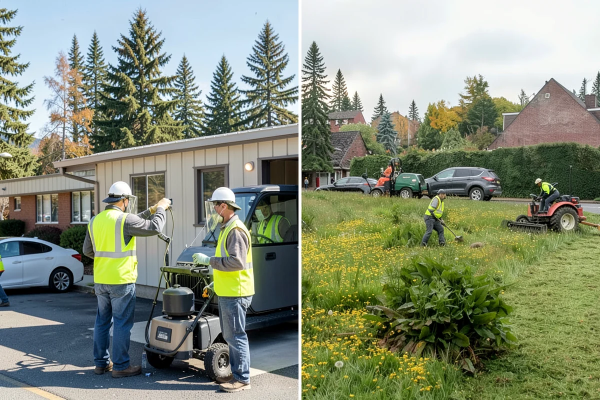 Sidewalk Sweeping in Pacific, King County, WA - Map sidewalk and plaza routes