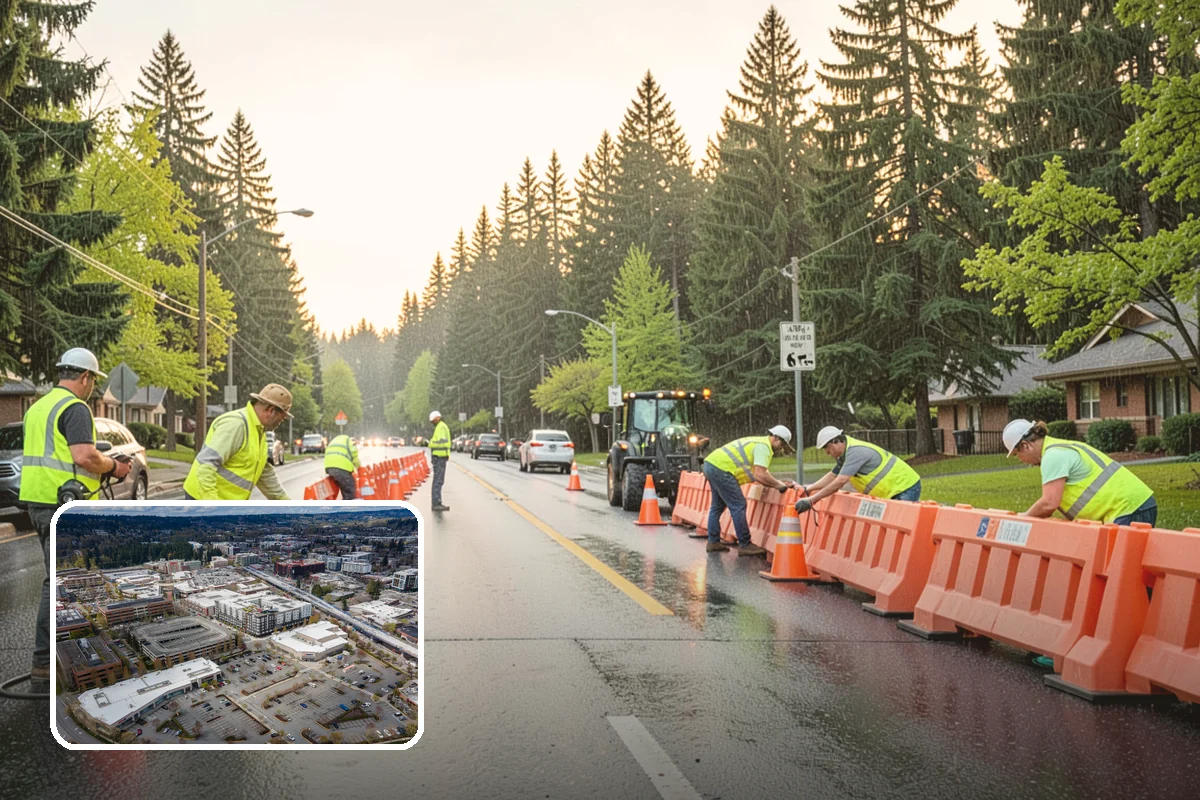 Sidewalk Sweeping in Redmond, King County, WA - Compact equipment for tight spaces
