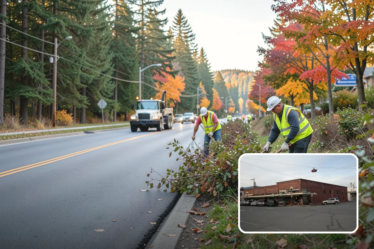 Sidewalk Sweeping in Sedro-Woolley, Skagit County, WA - Compact equipment for tight spaces