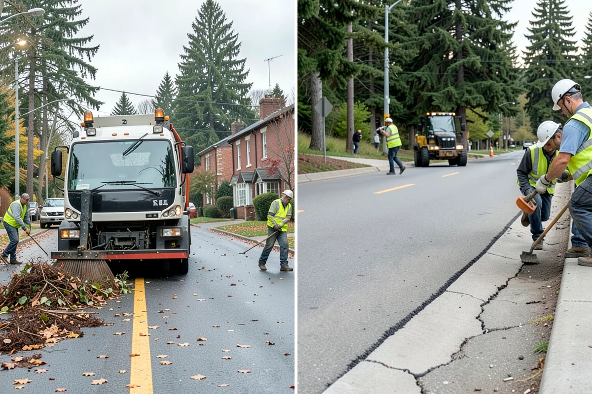Sidewalk Sweeping in Sedro-Woolley, Skagit County, WA - Map sidewalk and plaza routes