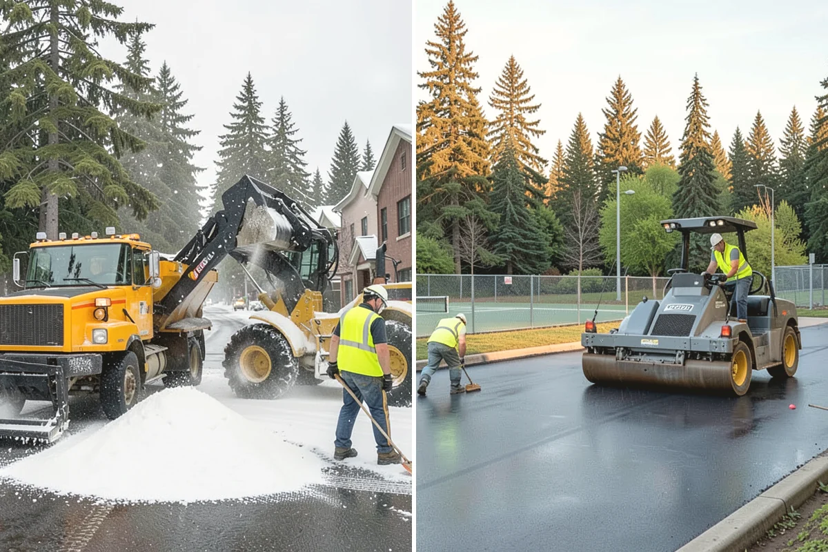Sidewalk Sweeping in Steilacoom, Pierce County, WA - Map sidewalk and plaza routes