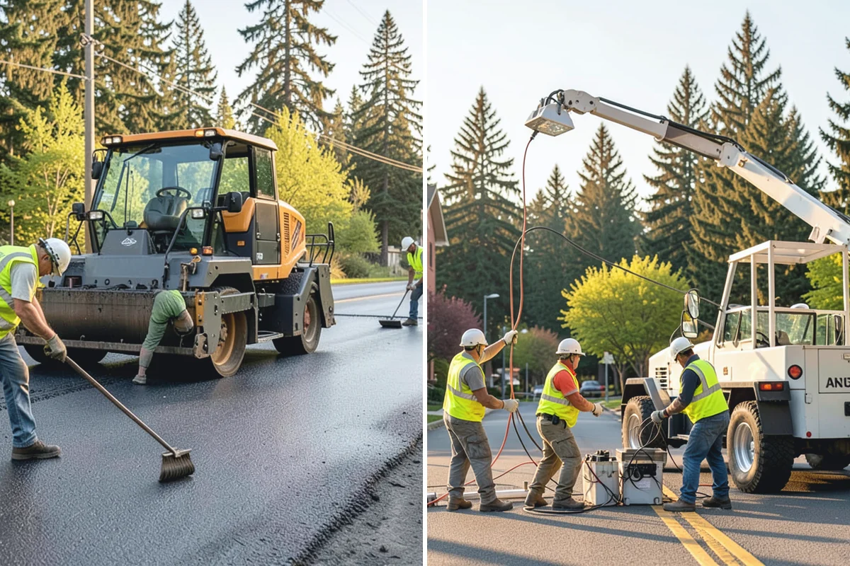 Sidewalk Sweeping in Woodinville, King County, WA - Map sidewalk and plaza routes