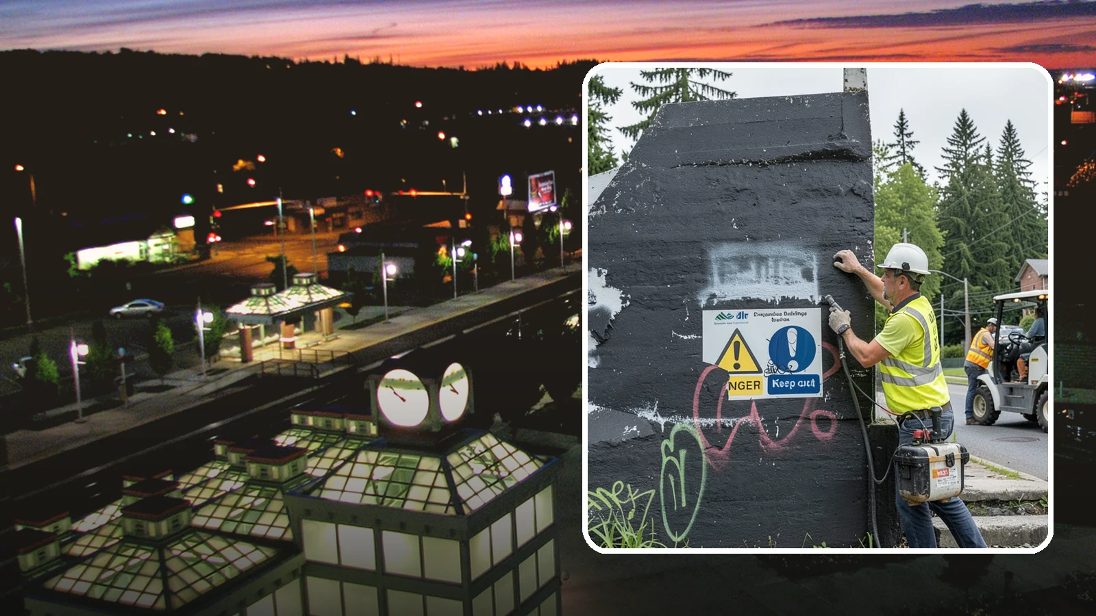 Sign Graffiti Removal in Auburn, King County, WA - Careful removal of graffiti from traffic, regulatory, and wayfinding signs without harming their reflectivity.