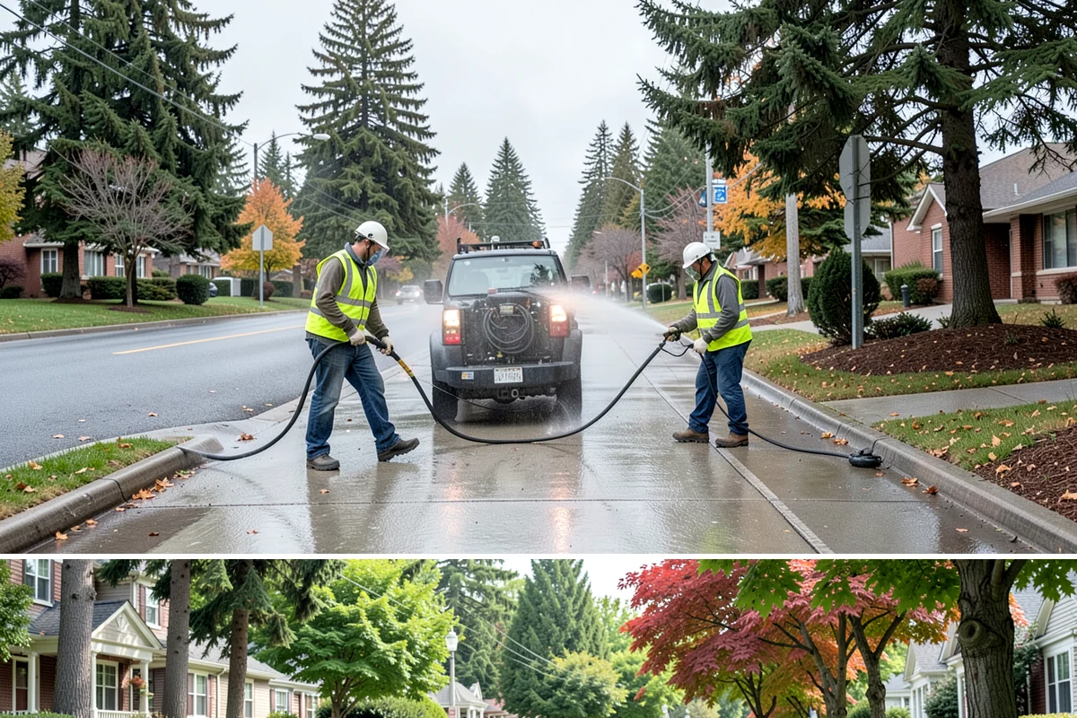 Sign Graffiti Removal in Beaux Arts Village, King County, WA - Removal continues throughout the year, with traffic-control setups planned around daylight and lower-volume traffic periods.