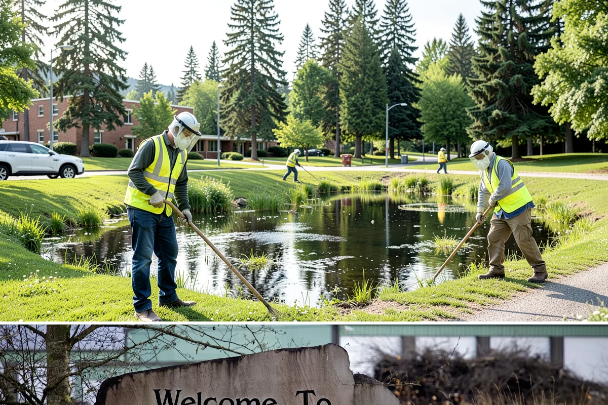 Sign Graffiti Removal in Buckley, Pierce County, WA - Removal continues throughout the year, with traffic-control setups planned around daylight and lower-volume traffic periods.