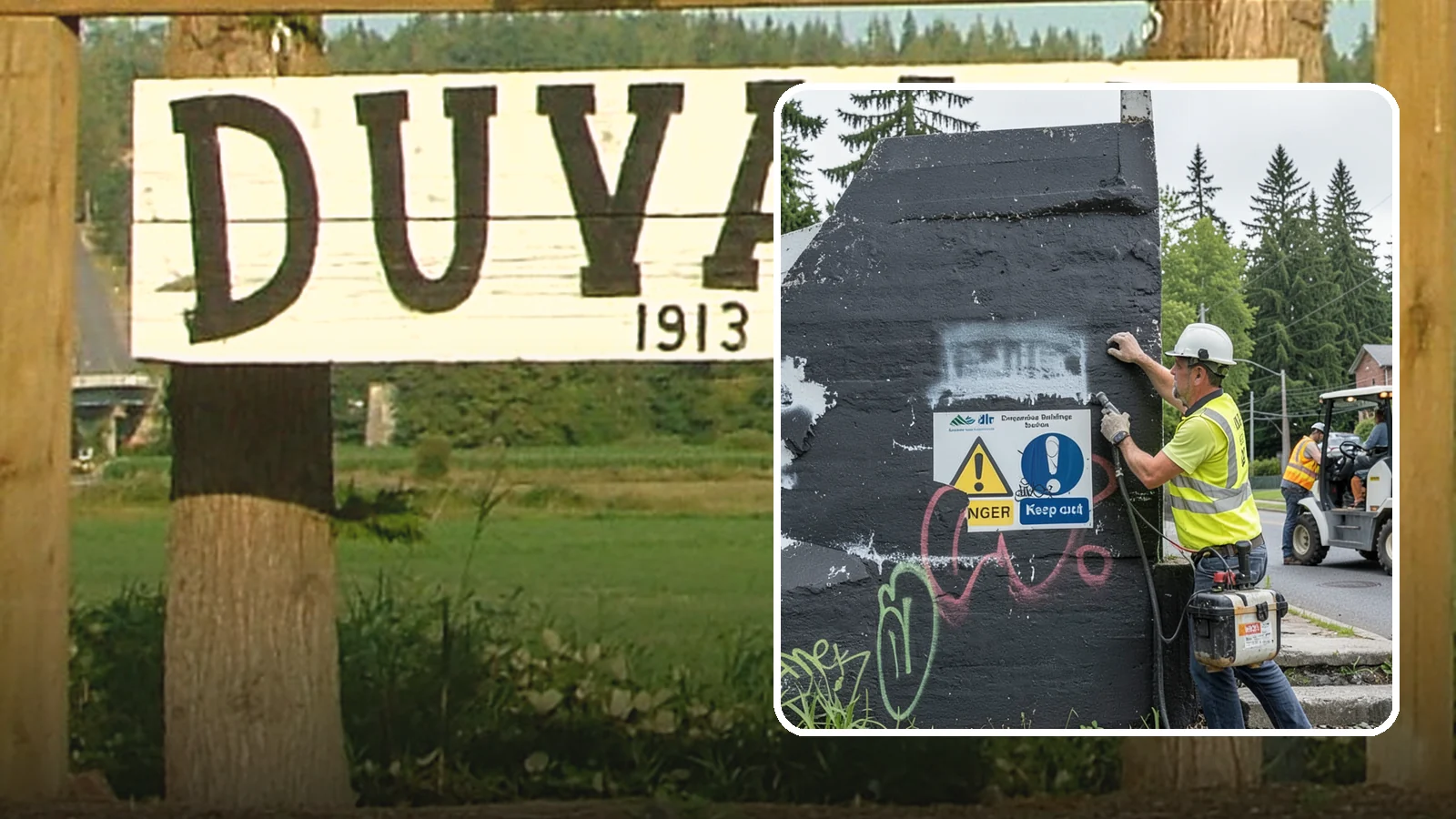 Sign Graffiti Removal in Duvall, King County, WA - Careful removal of graffiti from traffic, regulatory, and wayfinding signs without harming their reflectivity.