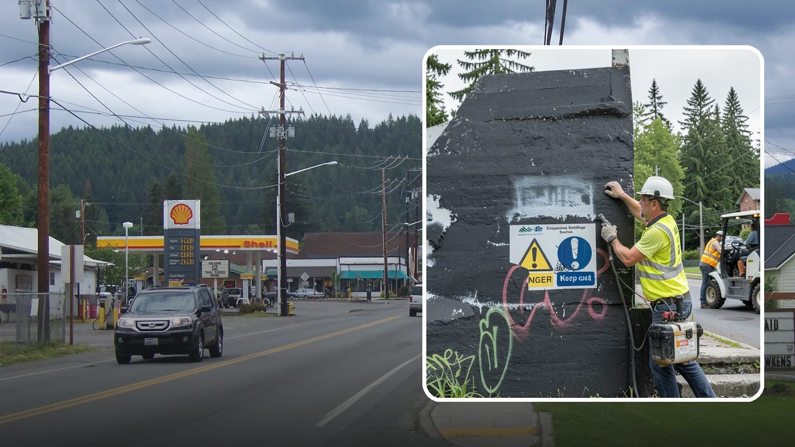 Sign Graffiti Removal in Granite Falls, Snohomish County, WA - Careful removal of graffiti from traffic, regulatory, and wayfinding signs without harming their reflectivity.