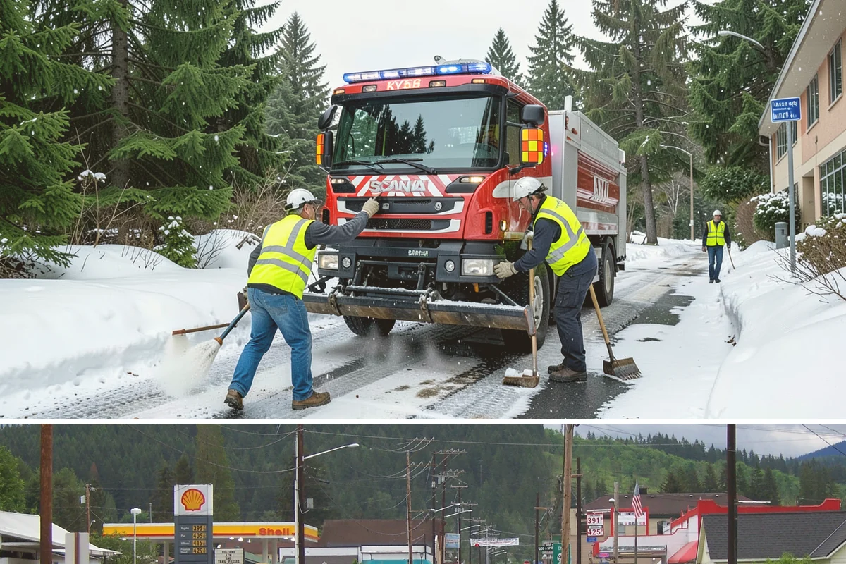 Sign Graffiti Removal in Granite Falls, Snohomish County, WA - Removal continues throughout the year, with traffic-control setups planned around daylight and lower-volume traffic periods.