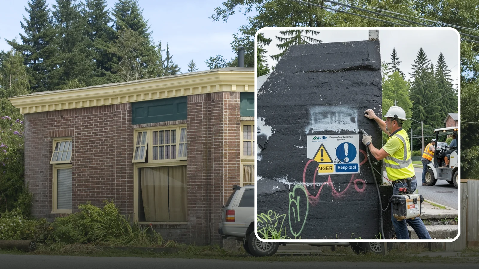 Sign Graffiti Removal in Hamilton, Skagit County, WA - Careful removal of graffiti from traffic, regulatory, and wayfinding signs without harming their reflectivity.
